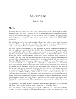 On Pilgrimage