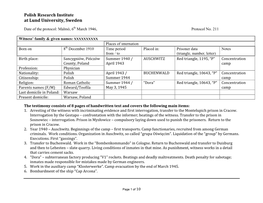 Witness' Family & Given Names: JASTRZĘBSKI Zygmunt