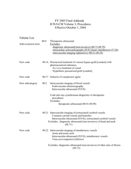 Final Addenda FY 2005