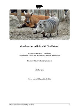 Mixed-Species Exhibits with Pigs (Suidae)