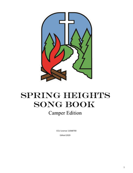 Spring Heights Song Book