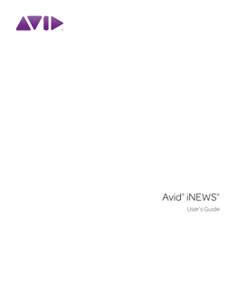 Avid Inews V5.0 User's Guide