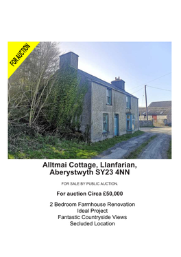 Alltmai Cottage, Llanfarian, Aberystwyth SY23 4NN