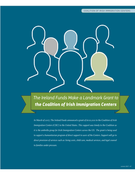 The Ireland Funds Make a Landmark Grant to the Coalition of Irish Immigration Centers