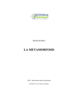 La Metamorfosis