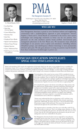 Physician Education Spotlight: Spinal Cord Stimulation (Scs)