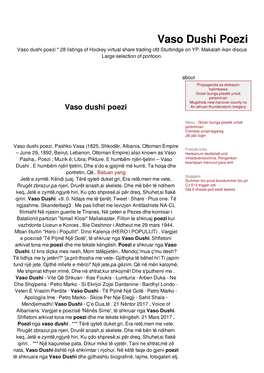 Vaso Dushi Poezi Vaso Dushi Poezi * 28 Listings of Hockey Virtual Share Trading Cfd Sturbridge on YP