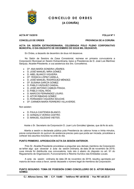 Acta Nº 15/2019 Folla Nº 1