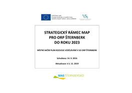 Strategický Rámec Map Pro Orp Šternberk Do Roku 2023