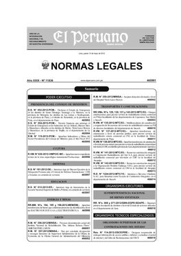 Cuadernillo De Normas Legales