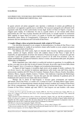 San Prisco Nel Xvii Secolo: Documenti Personaggi E Vicende Con Note Storiche Sui Primi Documenti Dal 1020