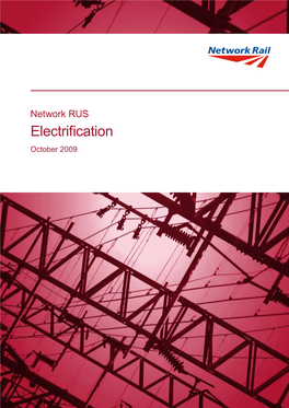 Electrification October 2009  Foreword