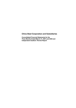 China Steel Corporation and Subsidiaries