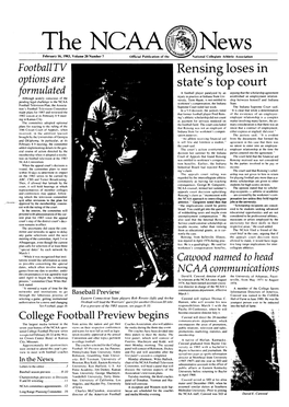 THE NCAA NEWS/February 16,1983 3 Elsewhere Meyer Facing Tough Year in Education in Twilight of Long Career