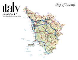 Map of Tuscany