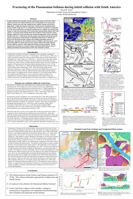 Fracturing of the Panamanian Isthmus During