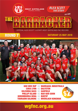 WGFNC Barracker Round 7, 2019