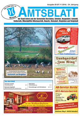 1 Amtsblatt Ausgabe 20 (07.11.2014)