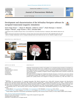 Development and Characterization of the Invesalius Navigator Software for Navigated Transcranial Magnetic Stimulation T ⁎ Victor Hugo Souzaa, ,1, Renan H