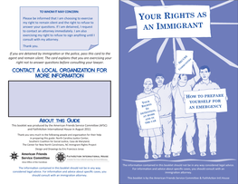 Your Rights As an Immigrant
