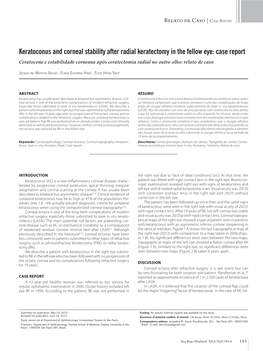 Keratoconus and Corneal Stability After Radial Keratectomy in the Fellow Eye