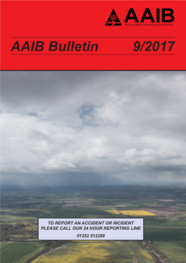 AAIB Bulletin 9/2017