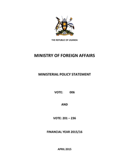 Ministry of Foreign Affairs