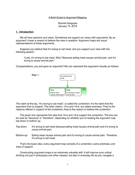 A Brief Guide to Argument Mapping