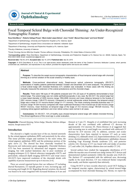 Focal Temporal Scleral Bulge with Choroidal Thinning