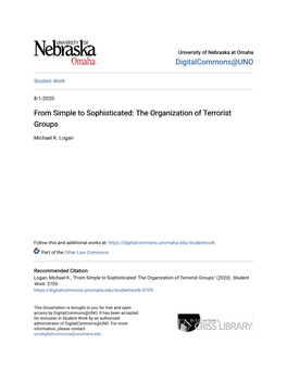 The Organization of Terrorist Groups