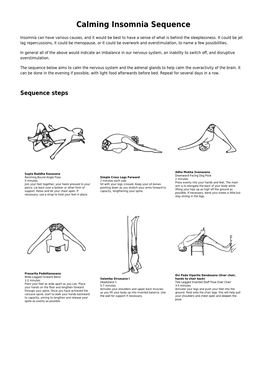 Calming Insomnia Sequence