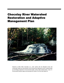Chocolay River Watershed Management Plan