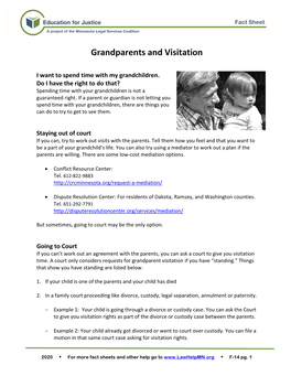 Grandparents and Visitation