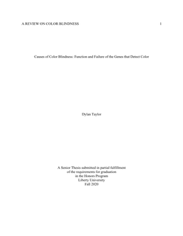 Causes of Color Blindness: Function and Failure of the Genes That Detect Color