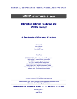 Nchrp Synthesis 305