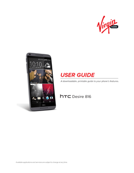 HTC Desire 816 User Guide