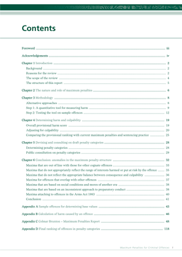 SP21 Maximum Penalties for Criminal Offences