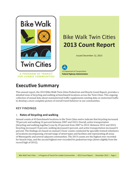 2013 Count Report