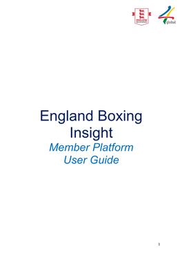 England Boxing Insight Member Platform User Guide