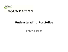 Understanding Portfolios