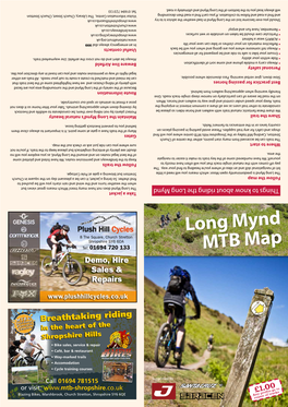 Mountain Bike Map for Long Mynd