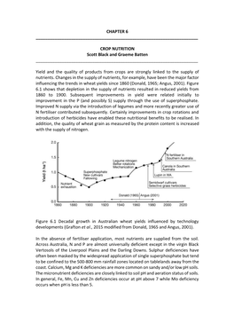 CROP NUTRITION Scott Black and Graeme Batten ______