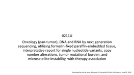 Mirepoix LLC on Behalf of Caris Life Sciences, June 22, 2020 No Revisions to These Recommendations