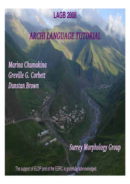 Archi Language Tutorial Powerpoint