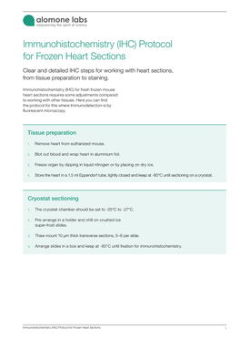 Immunohistochemistry (IHC) Protocol for Frozen Heart Sections