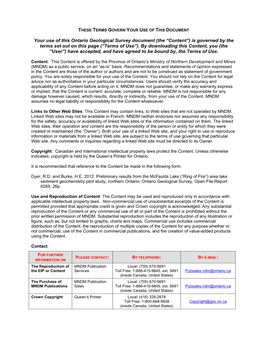 Ring of Fire”) Area Lake Sediment Geochemistry Pilot Study, Northern Ontario; Ontario Geological Survey, Open File Report 6269, 26P