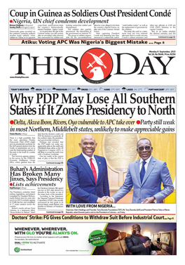 Why PDP May Lose All Southern States If It Zones Presidency to North