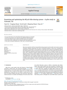 Examining and Optimizing the Bcycle Bike-Sharing System