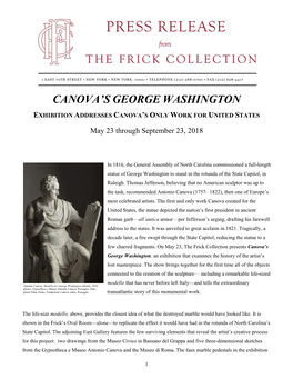 Canova's George Washington