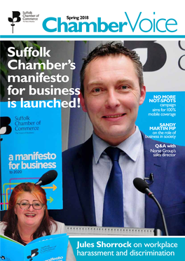 Suffolk Chamber's Manifesto for Business Is Launched!